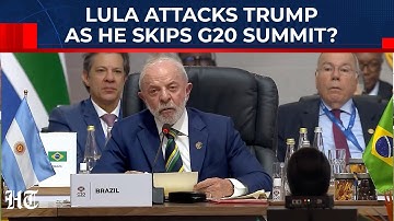 Lula Attacks Trump As US President Skips G20 Summit? Brazil Leader Slams Rich Nations| S Africa