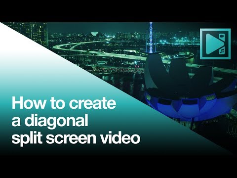 How to create diagonal split screen effect in VSDC