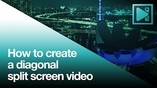 How to create diagonal split screen effect in VSDC