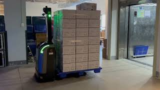 1600KG load AGV/AMR connect with Elevator