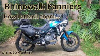 Rhinowalk panniers | cfmoto450mt | How I fit them