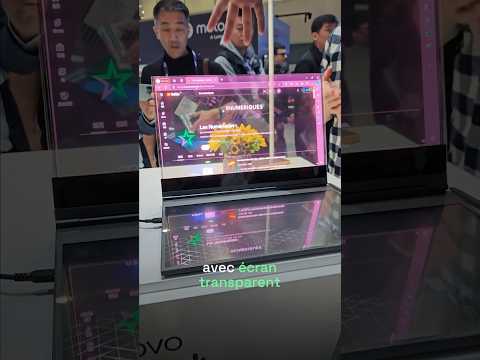 👀 Un écran transparent pour ce laptop #lenovo. Utile ou pas ?