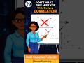 ⚠️ NEVER Make this MISTAKE while studying Correlation!⚠️ #karlpearson #correlation #mistake #never