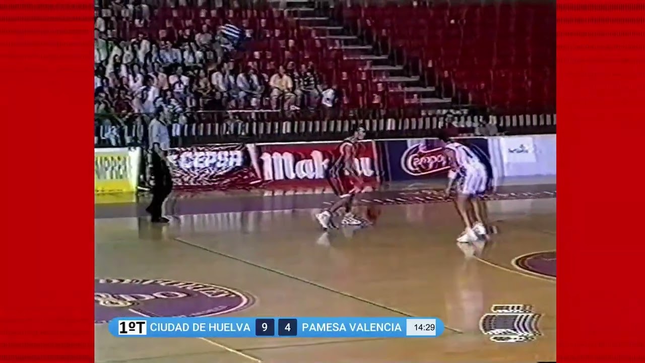 CIUDAD DE HUELVA - PAMESA VALENCIA Primer tiempo (Liga ACB 1997-1998)