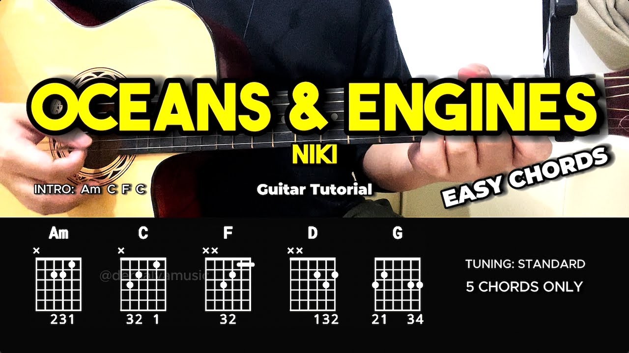 Oceans & Engines - NIKI | Easy Guitar Chords Tutorial For Beginners