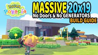 Modern Mansion NO Doors No Generator Needed Iron Brick Farm in Pokemon Pokopia Easy Build Guide