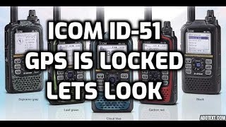 ICOM ID-51 - GPS lock - let's look
