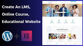 How to Create an Online Course LMS Website With WordPress Elementor Page Builder - 3