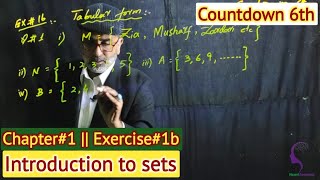 Set Notation // Countdown Grade 6th // Exercise # 1b // Naqvi Academy