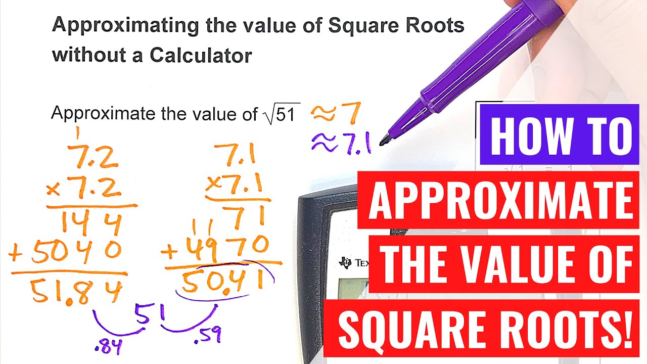 Approximating Square Roots without a Calculator - YouTube