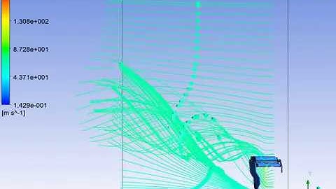 F1 rear wing streamline animation - ANSYS CFD (4)