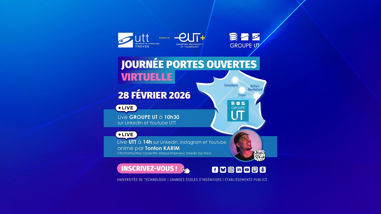 Journée Portes Ouvertes Virtuelle - spéciale UTT