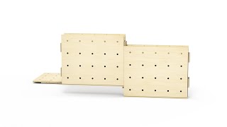 Famous WallStack - Modular system for events, offices, retail. Wealth