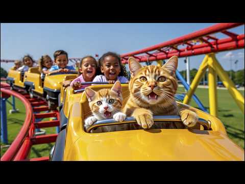 Mother Cat & Kitten: EXPO Fun and a River Fishing Picnic Adventure 🐾🐱💦