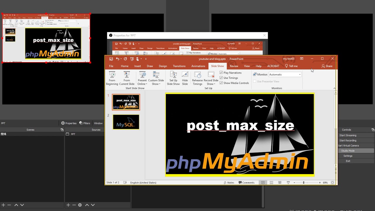 powerpoint presentation mode play video