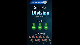 Basic Division for Kids | Division Concept | Division Rules | Math Learning Video for Kids #shorts