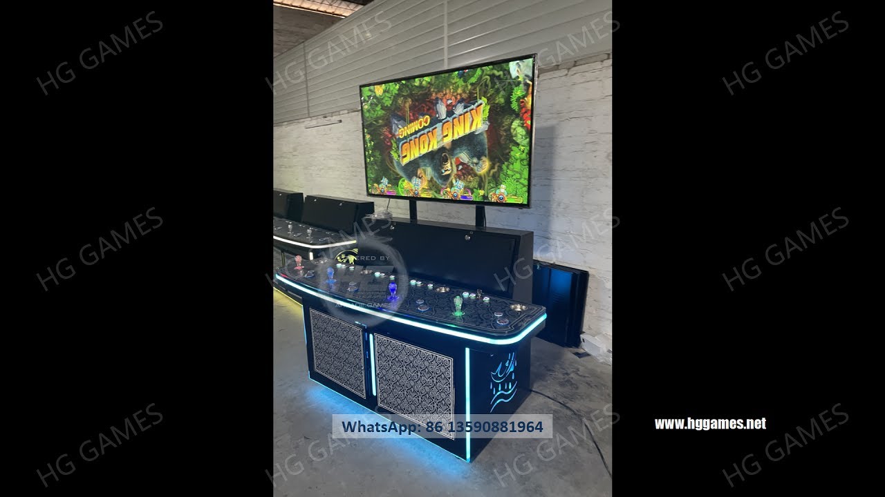 55" Stand Up Fish Cabinet Arcade 4 Players Fish Table,Fishing Game Machine