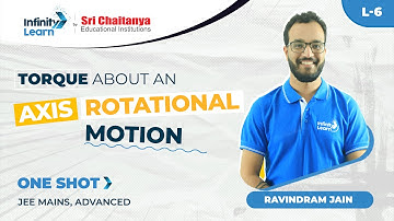 Torque about an Axis Rotational Motion L-6 || JEE Physics 2022 || Ravindram Sir || Infinity Learn