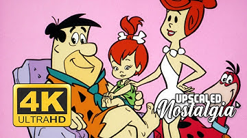 The Flintstones Opening and closing themes (1960)  | Remastered 4K Ultra HD. Upscale