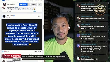 MY RESPONSE TO THE DEBATE VS. ATTY. JESUS FALCIS