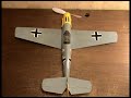 BF-109E Messerschmitt Rubber powered model plane