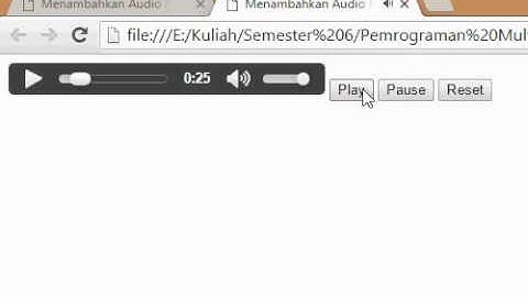praktikum 1 - html audio tag