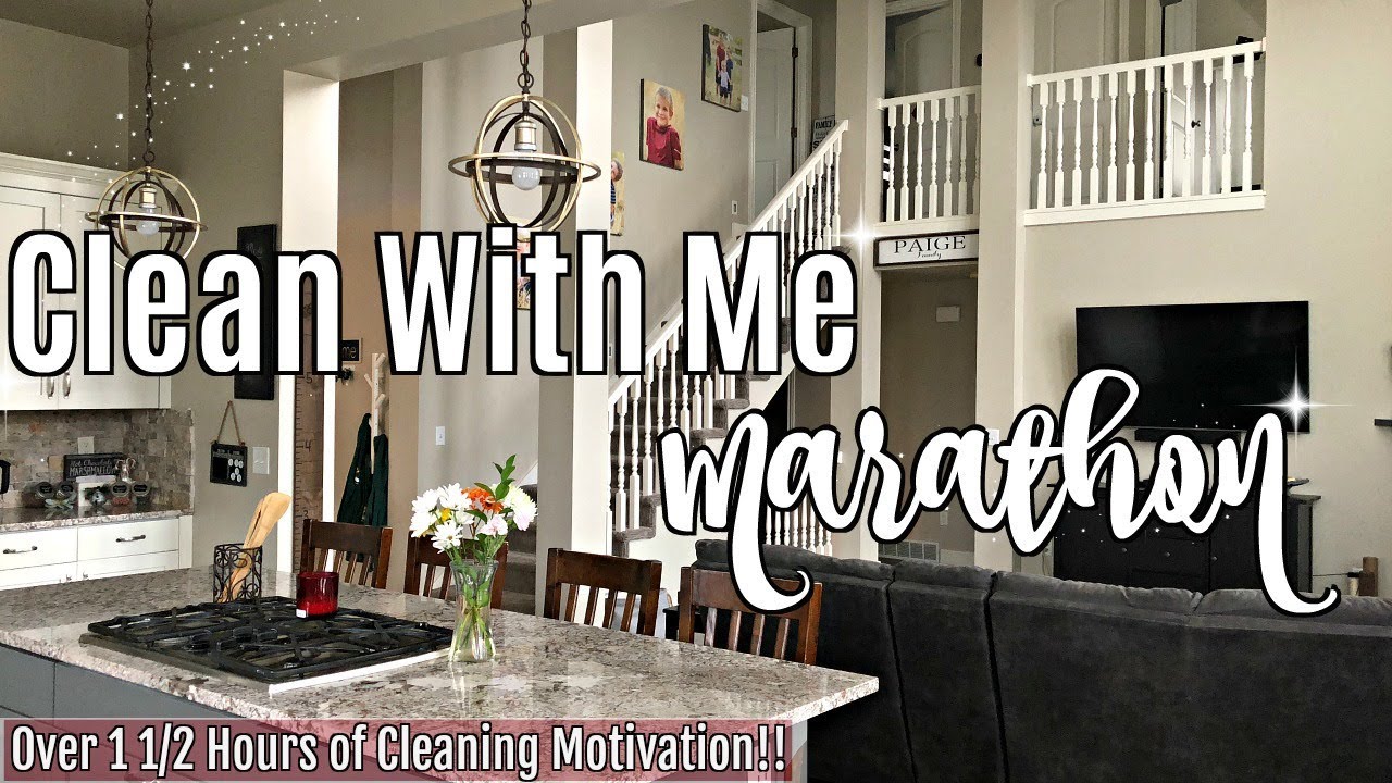 CLEAN WITH ME MARATHON 2019 :: 1 1/2 HOURS OF INSANE SPEED CLEANING ...