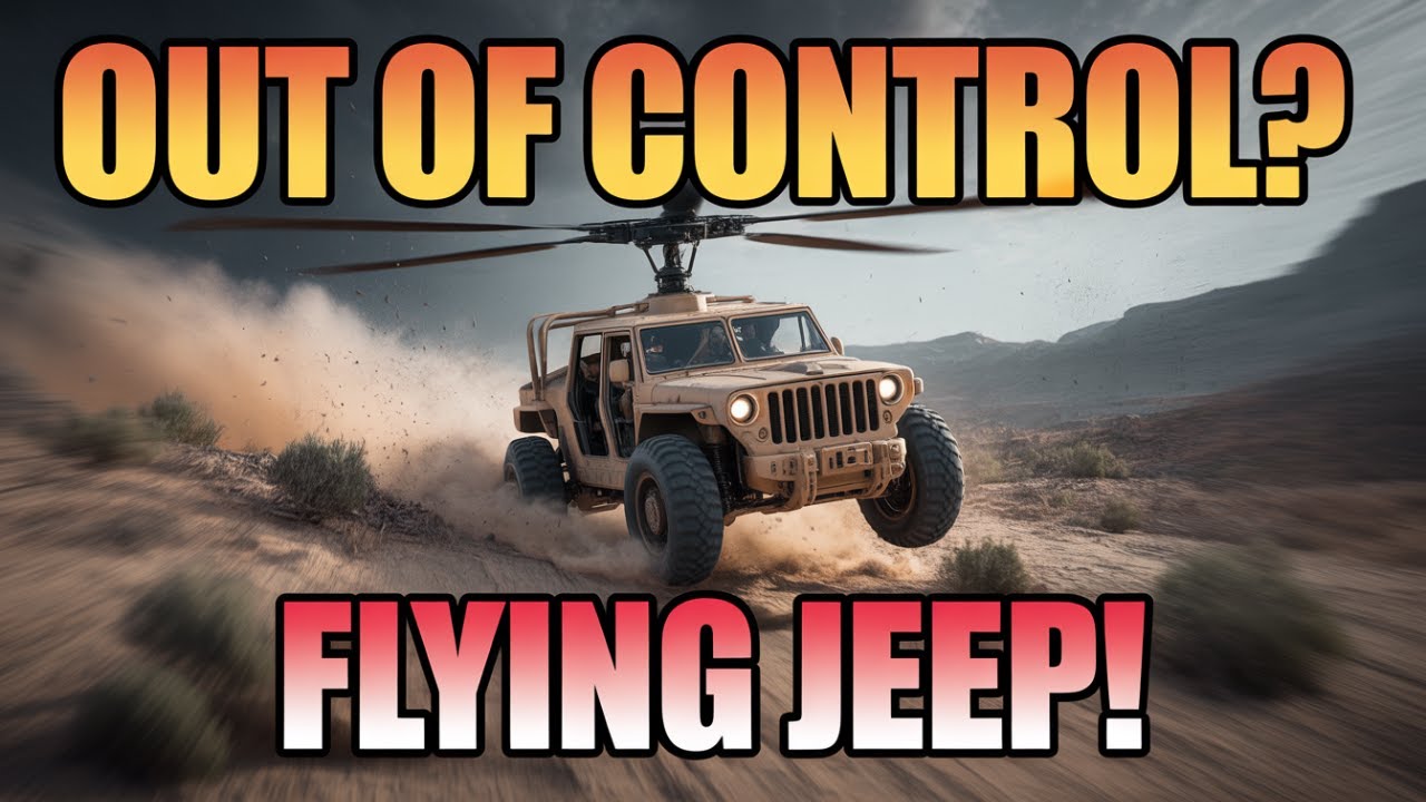 Extremely difficult to control Unusual weapon Flying Jeep Flying at low altitudes at over 100kmh