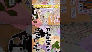 New chapter decorate school project 🌸📖🌼#youtubeshorts #school #viralvideo #class #art #viral