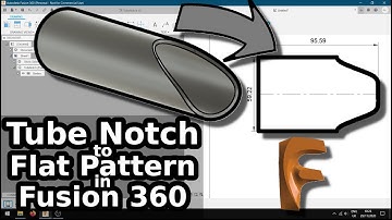 Tube|Pipe notch to sheetmetal flatpattern for production | Fusion 360