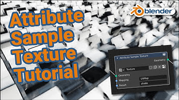 Attribute Sample Texture node and geometry nodes in Blender 3D (tutorial)