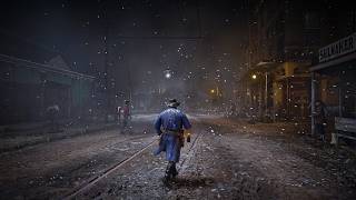 Arthur Morgan Walking Through a Brutal Snow Storm at Night in Red Dead Redemption 2 | RDR2 ASMR