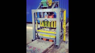 Manual hollow concrete block making machine test 6 inch cement block machine#shorts