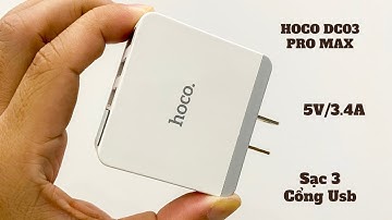 Trên tay cốc sạc 3 cổng usb chính hãng của Hoco, giá siêu rẻ | Thích mua sắm