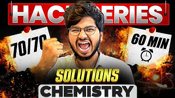 Class 12 Chemistry Chapter 1 Solutions One Shot Complete Chapter For Board 2025-2026 | Munilsir