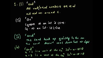 Mathematical Reasoning, Exercise 14.3, Class XI NCERT, Solutions - Muaz Siddiqui, IIT Kharagpur