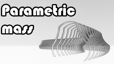 Learn Revit in 5 minutes: Parametric mass.Dynamo array path. Enscape render  #25