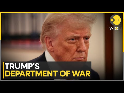 Trump Rebrands Pentagon As Department Of War Says Rebranding Sends A Message Of Victory WION