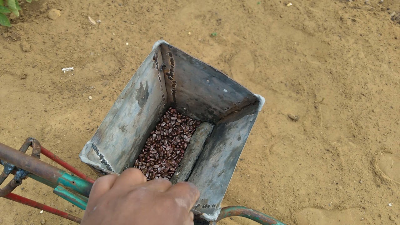 plantadeira caseira de grãos!