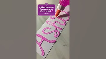 🥰 Ashi, your name lettering num 225 #shorts , #calligraphylettering  , #oddlysatisfying