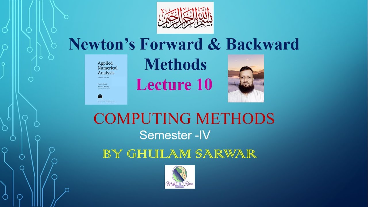 Newton's Forward & Backward Methods |Formula
