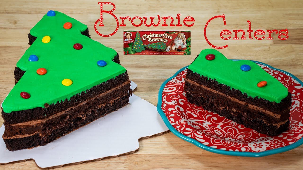 Christmas Tree Brownie Cake Homemade Little Debbie YouTube