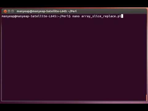 Perl Slice and Replace Example
