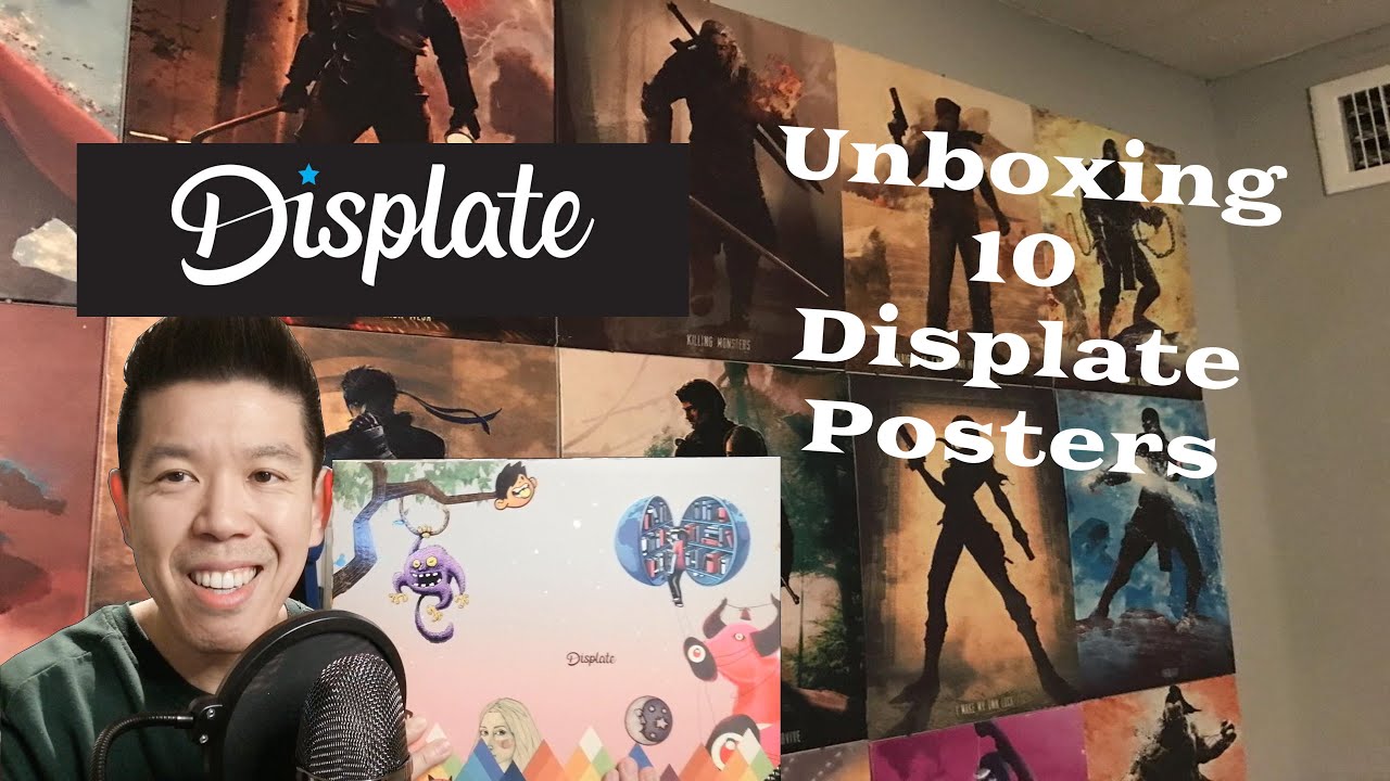 Unboxing 10 Displate Posters
