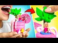 LECKER! Dekorieren einer Miniatur-Puppentorte in Rosa | FUN DIY!