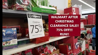 75% OFF WALMART AFTER CHRISTMAS CLEARANCE SALE!! RUN!!