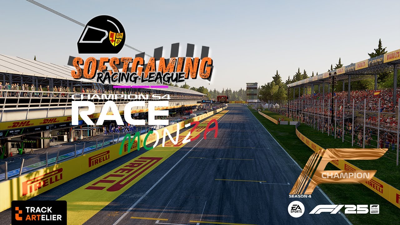 Soestgaming Racing League Champions | Season 4 | Rennen 1 | Monza | powered by TrackArtelier