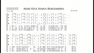 Download Partitur Lagu Pembuka Misa Paskah//Mari Kita Semua Bergembira