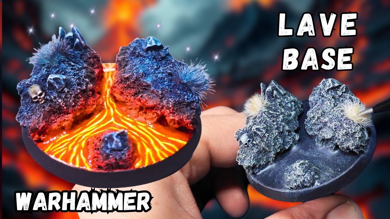 Créer une Base Lave pour Vos Figurines Warhammer (Effet Volcanique)