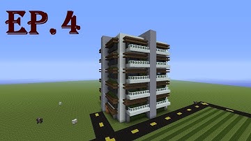 How to Build a Modern Appartment Complex in Minecraft - Part 4
